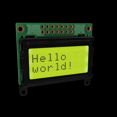 A floating LCD