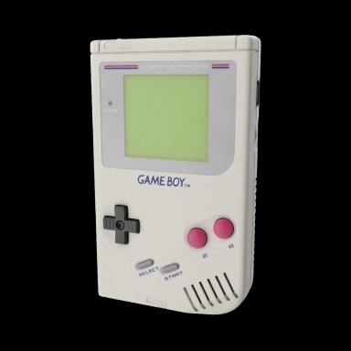A floating GameBoy