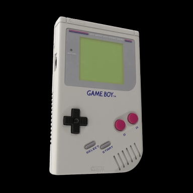 A floating GameBoy