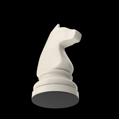 A floating Chess Piece