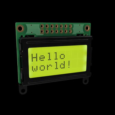 A floating LCD