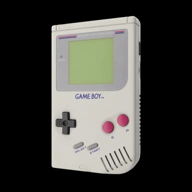 A floating GameBoy