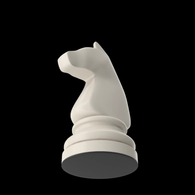 A floating Chess Piece
