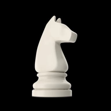 A floating Chess Piece